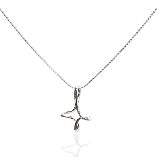 Stunning Sterling Silver Cross Pendant & Necklace