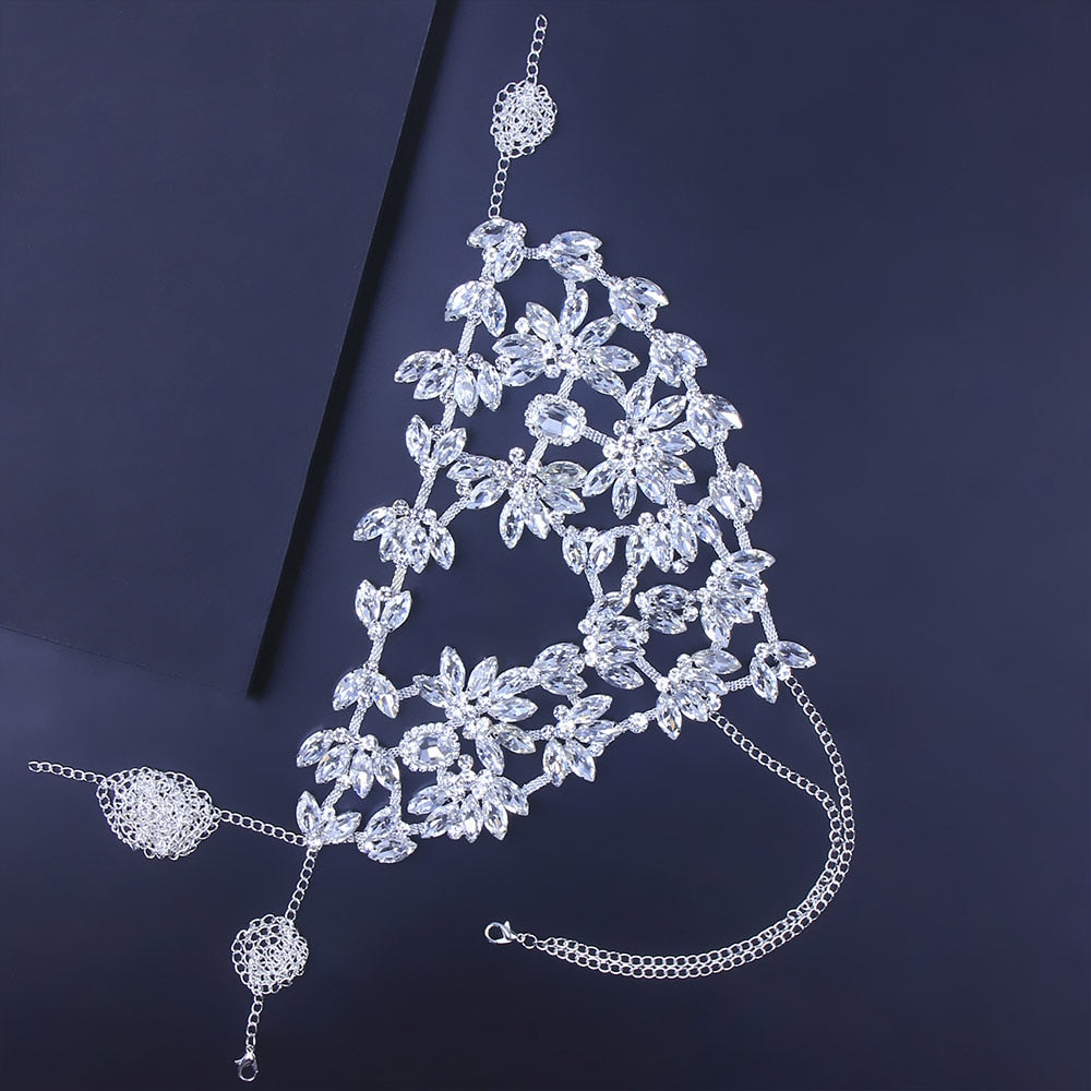 Half Face Rhinestone Mask