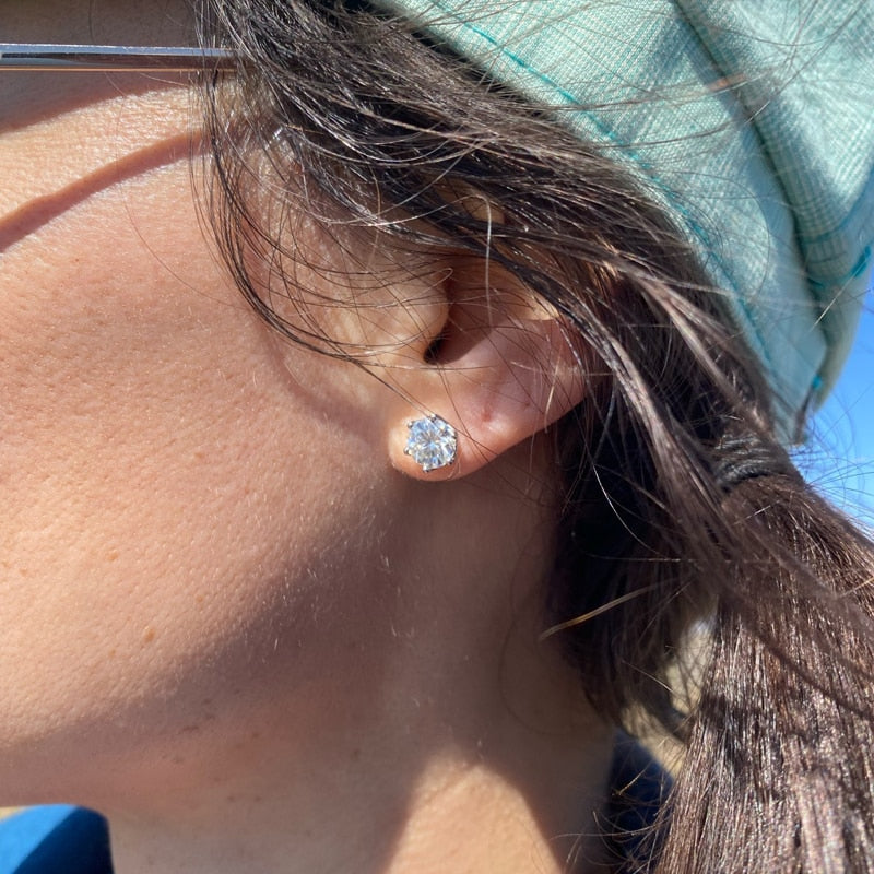 Moissanite Stud Earrings