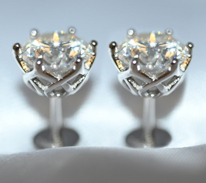 Moissanite Stud Earrings