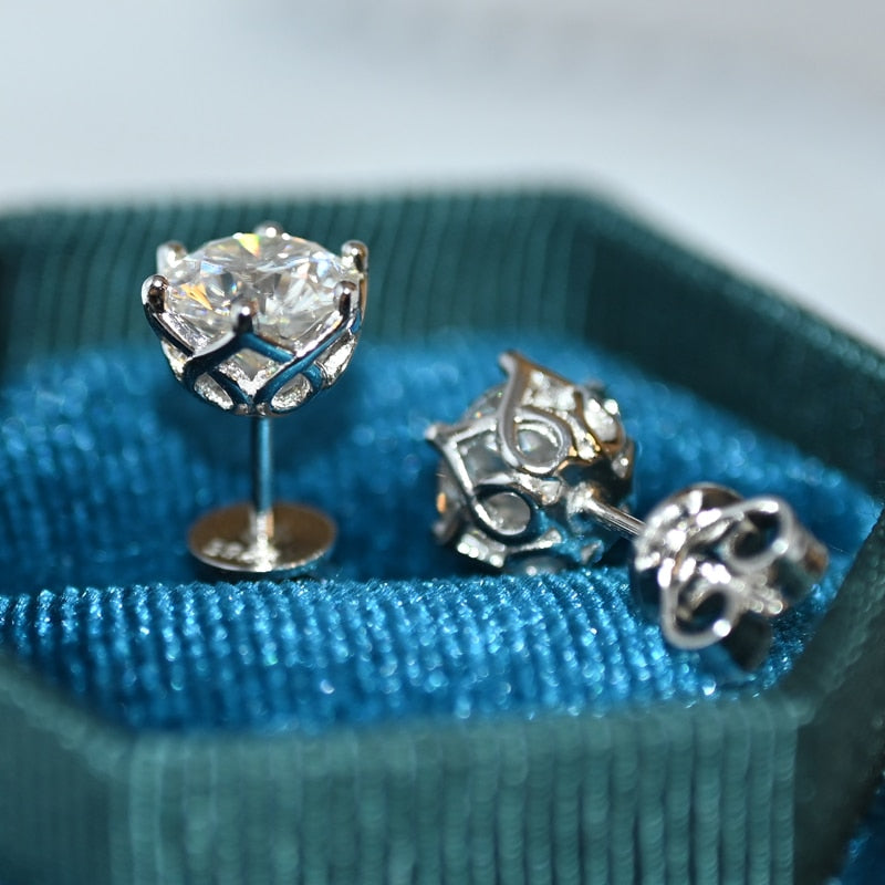 Moissanite Stud Earrings