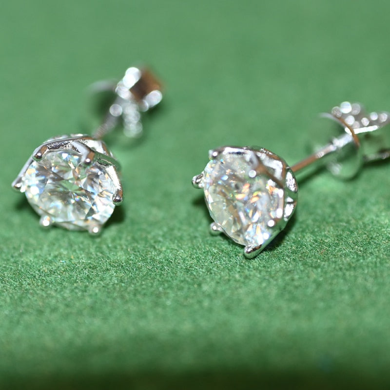 Moissanite Stud Earrings