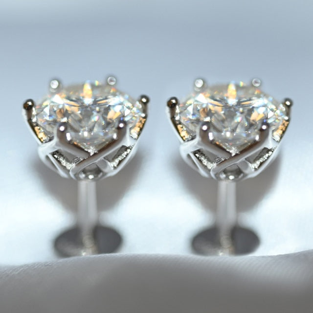 Moissanite Stud Earrings